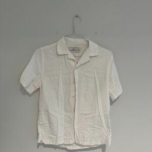 Abercrombie & Fitch Button Down Linen Shirt Size XS Like New